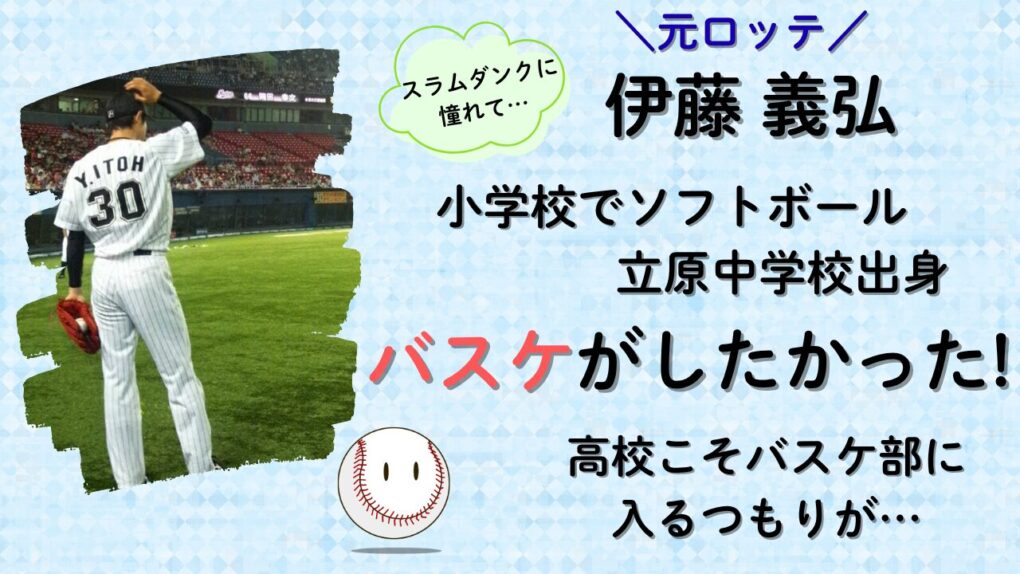 伊藤義弘は立原中学校出身!小学校時代はバスケがしたかった!の記事タイトル画像